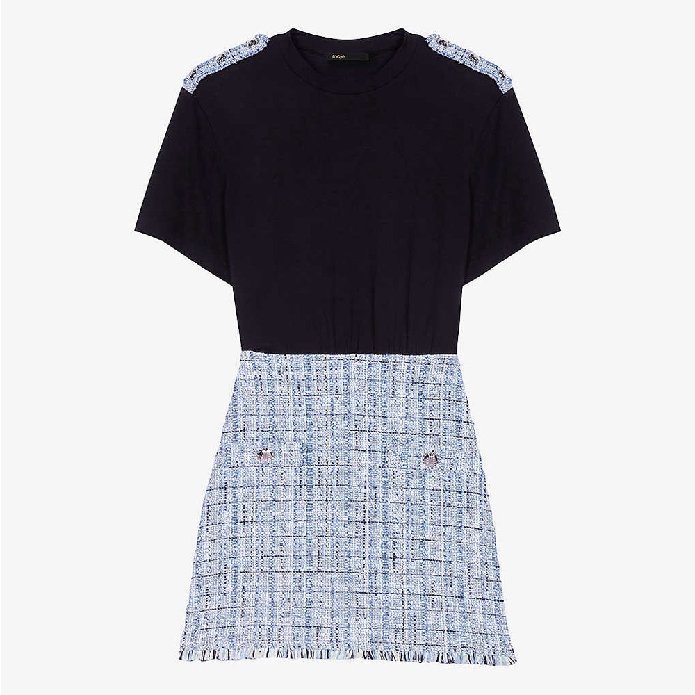 MAJE Rolineta Tweed Dress size FR36